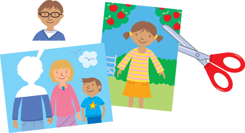 Cut Out A Photo Of Your Dad That Will Fit In The Car's - Cartoon (500x272)