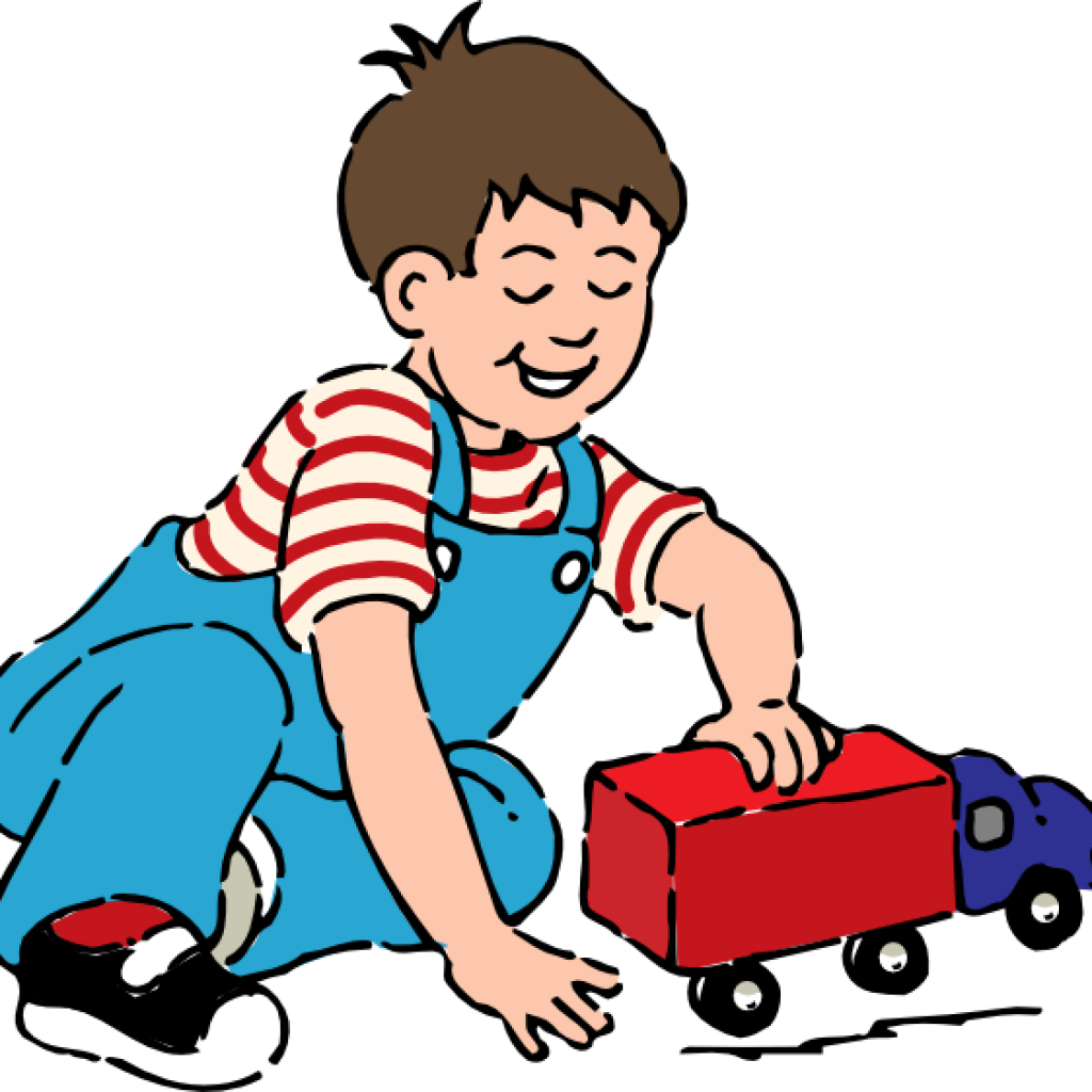 Play Clip Art Boy Playing With Toy Truck Clip Art At - Boy Playing Clipart (1024x1024)
