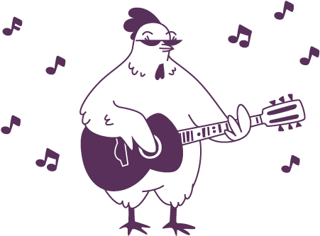 Kitchen Tunes Accent - Cartoon (533x422)