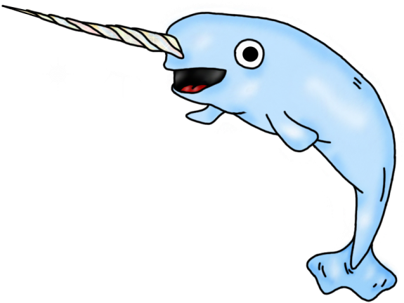 Narwhal Clipart Fish - Narwhal Transparent Background (640x480)