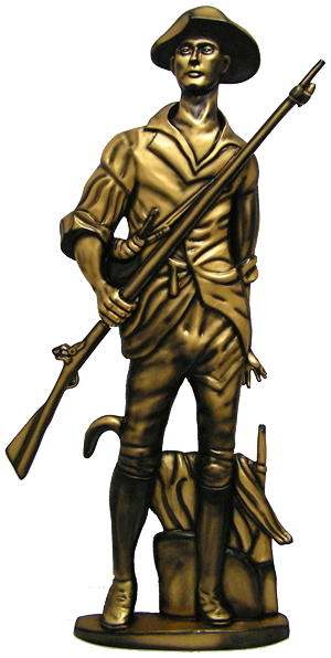Minuteman Drawing American Revolution Vector Free - American Revolution Minute Man (300x596)