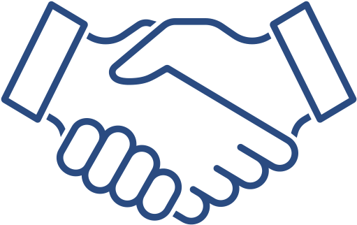 Minuteman Transport, Inc - Handshake Line Icon (512x384)