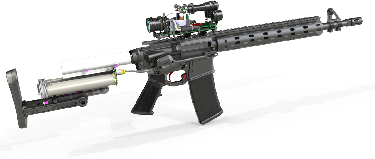 Minuteman Drawing Ar 15 Graphic Free Download - Ar15 Cutaway (1200x580)
