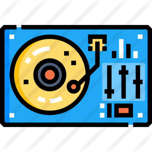 Turntable Free Icon - Circle (512x512)