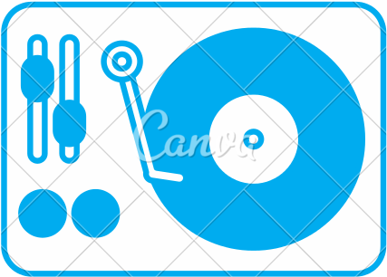 Pin Dj Turntable Clipart - Disc Jockey (550x550)
