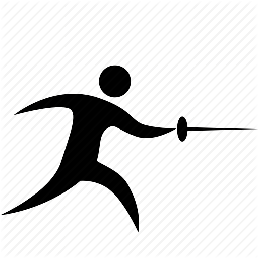 Clipart Royalty Free Stock Fencing Free On Dumielauxepices - Fencing Sport Icon (512x512)