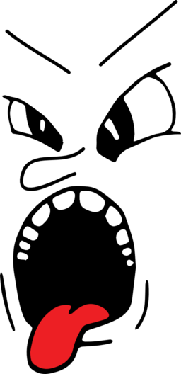 Face Tongue Icon - Png لسان (256x528)