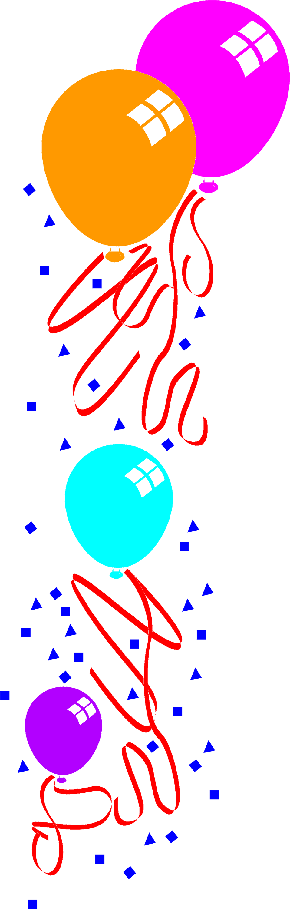 Free Stock Photo Illustration Of - Birthday Balloons Corner Png (958x3002)
