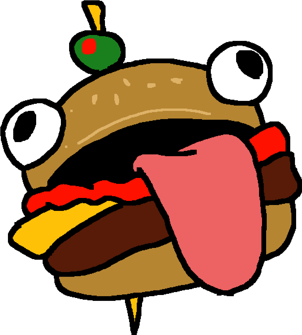 Burger - Fortnite Durr Burger Logo - (1400x1400) Png Clipart Download