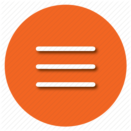 Download Burger Menu Icon Orange Clipart Hamburger - Hamburger Menu Icon Orange (503x503)