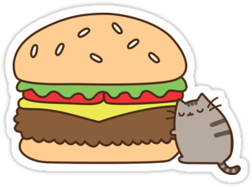 pusheen cat burger