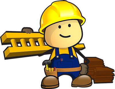 15 Roofing Clipart Man For Free Download On Mbtskoudsalg - Cartoon Roofer (400x310)