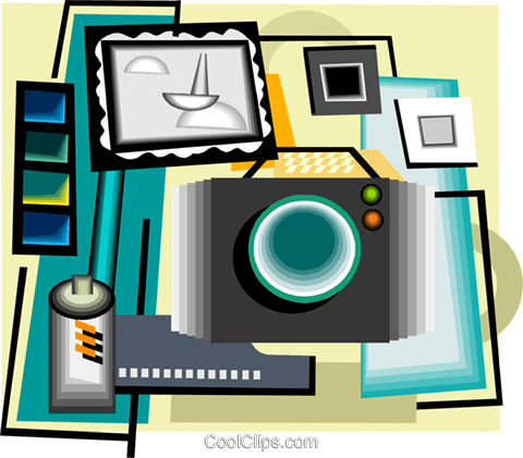 Photography Equipment Royalty Free Vector Clip Art - Illustration (480x421)