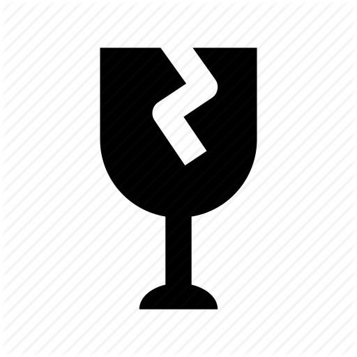 Free Download Handle With Care Fragile Symbol Clipart - Icon Handle With Care (512x512)