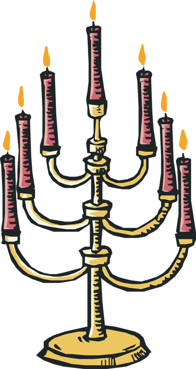 Clipart Best Menorah, Clips, Clip Art, Illustrations - Happy Hanukkah Card (398x750)