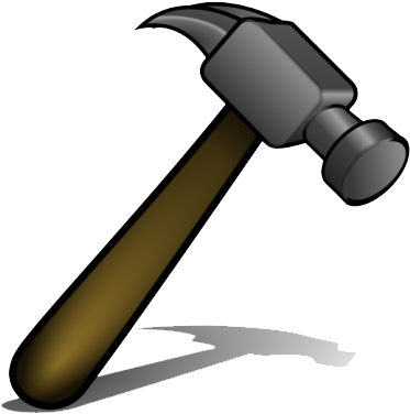 Hammer Clipart Transparent Background - Carpentry Tools Clip Art (393x400)
