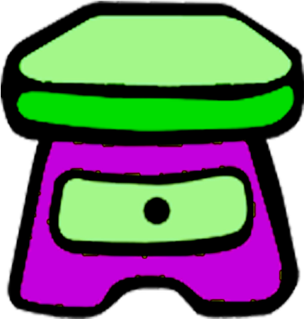 Purple And Green Drawer - Blue's Clues Sidetable Drawer (854x610)