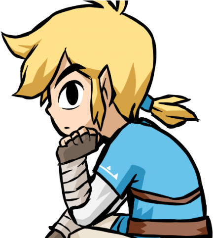 The Legend Of Zelda Clipart Link Official Art - Breath Of The Wild Toon Link (640x480)