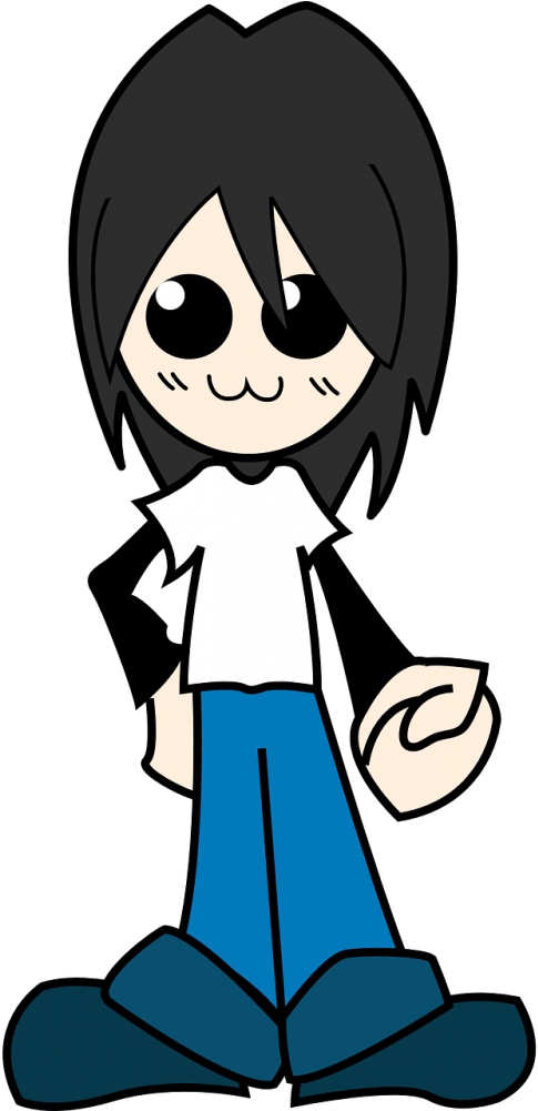 Vector - Animated Boy Png (500x1000)