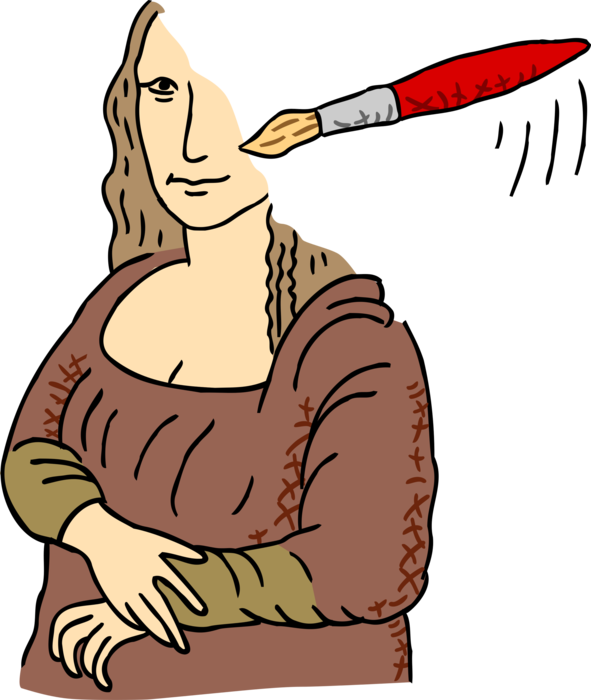 Leonardo Da Vinci's Mona Lisa - Leonardo Da Vinci (591x700)