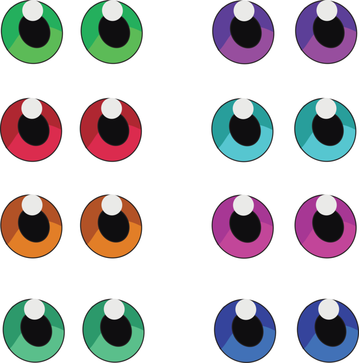 Human Eye Visual Perception Contact Lenses - Lenses Png (740x750)