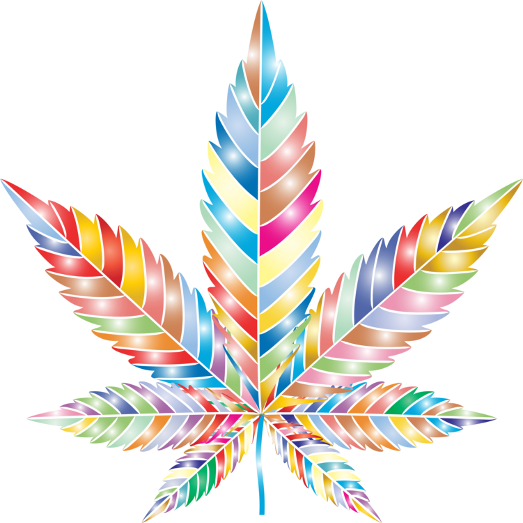 Cannabis Leaf Paper Symmetry Art - Cannabis Art (751x750)