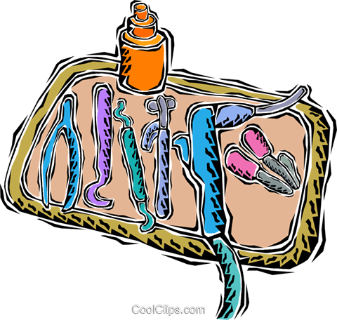 Dentist Tray Royalty Free Vector Clip Art Illustration - Dentist Tray Royalty Free Vector Clip Art Illustration (480x456)