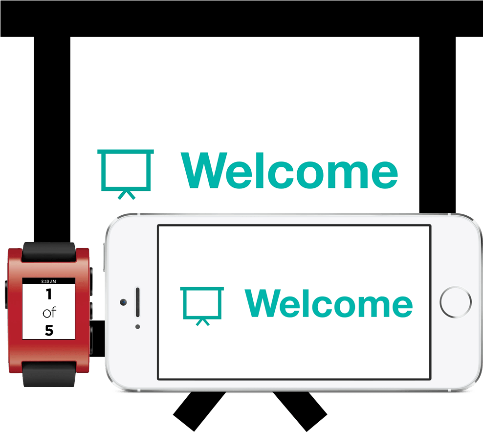 Wrist Presenter Smart Watch App - Pebble - Smart Watch - Cherry Red (1024x920)