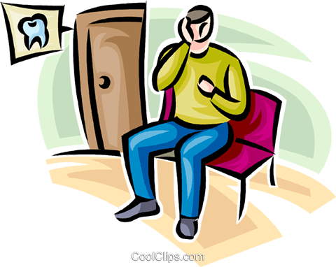 Person At A Dentist's Office Royalty Free Vector Clip - Dentist (480x382)
