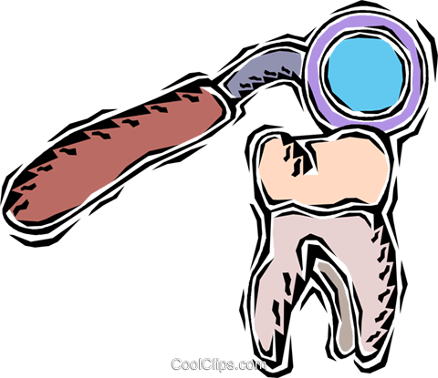 Tooth, Dental Instrument Royalty Free Vector Clip Art - Tooth, Dental Instrument Royalty Free Vector Clip Art (480x415)