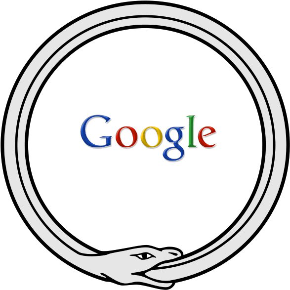 Future Of Predictive Google Search - Snake Eating Itself Png (600x599)