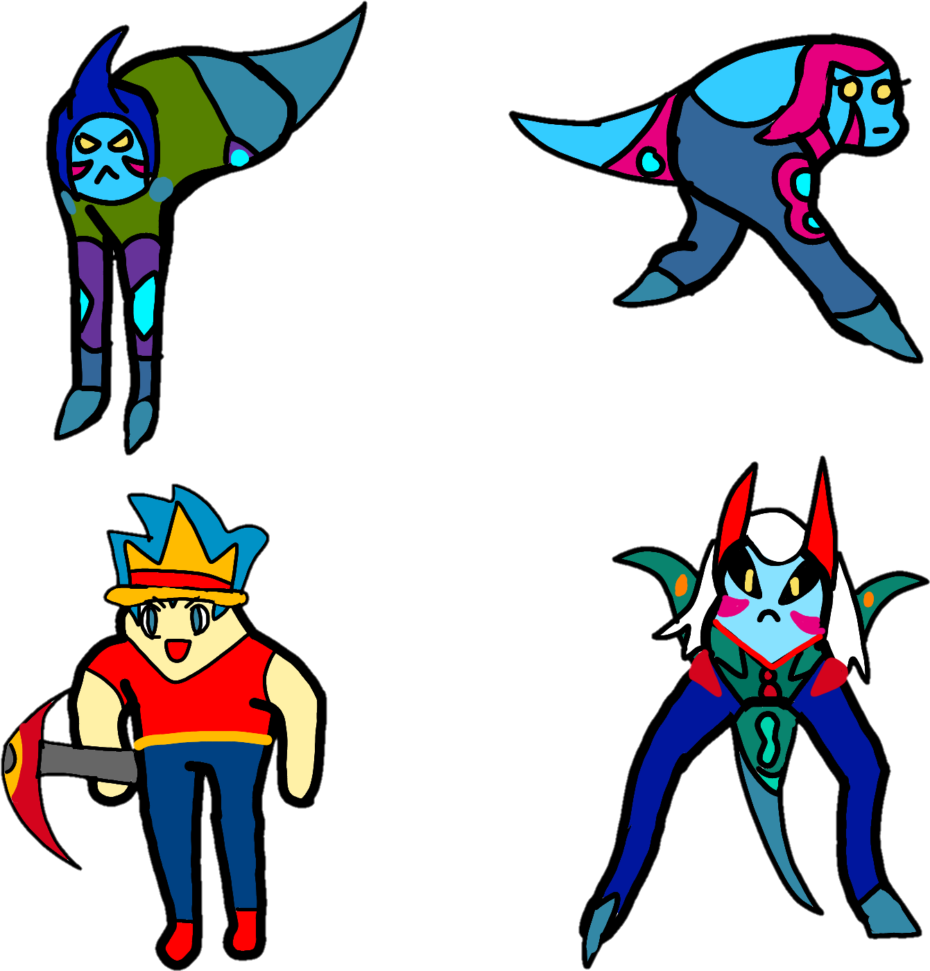 Choose Your Fighter (oh Gawd What Have I Done) - Fossil Fighters (1440x1440)