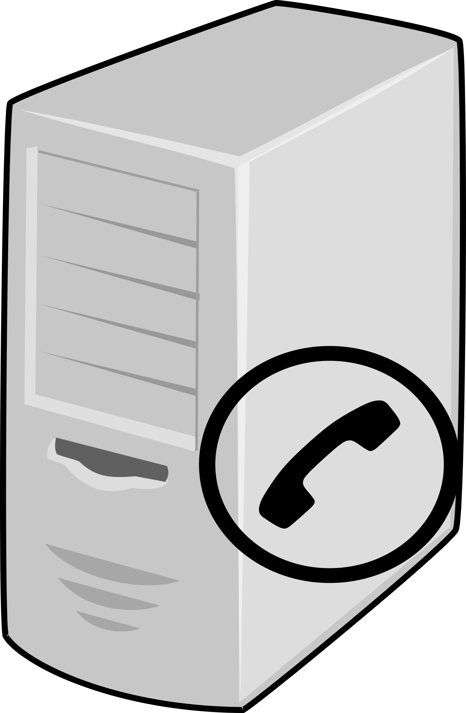 Clipart - Voip Server - Database Server Clipart (1569x2400)