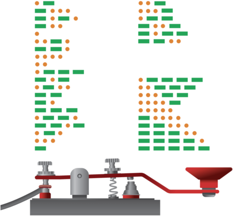 Svg Free Download Machine Clipart Morse Code - Morse Code (500x500)
