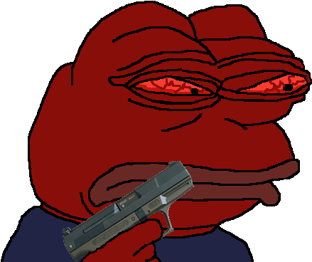 Clip Art Pepe Rage - Pepe Mad Transparent (446x373)