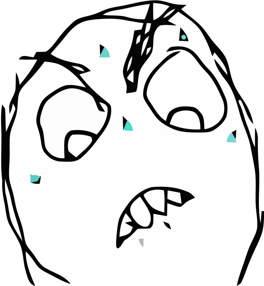 Rage Guy Png Png Freeuse - Rage Meme Face Png (859x930)