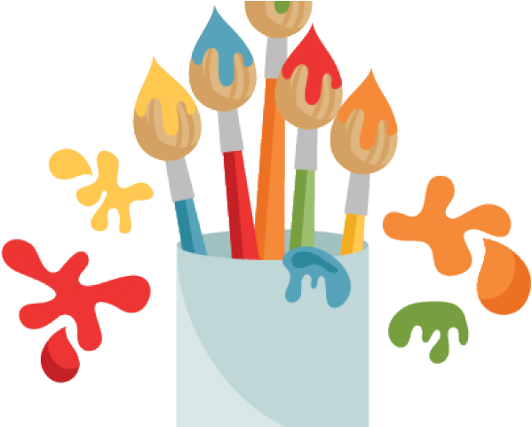 Paint Brush Clipart Cute - Cute Paintbrush Clipart (640x480)