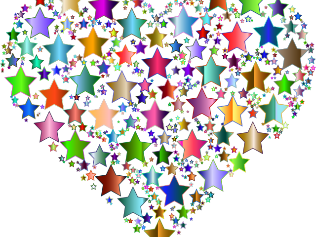 Hearts Clipart Star - Transparent Background Png Cliparts Of Stars (640x480)