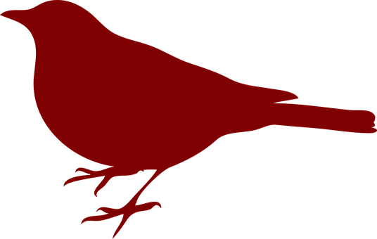 Bird, Black, Silhouette, Maroon - Bird Silhouette Clip Art (536x340)