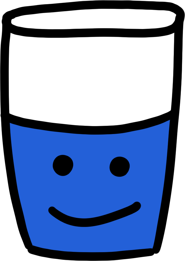 Drink A Glass Of Water - Smiley (625x882)