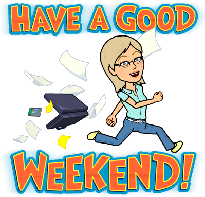 Happy Friday Clipart - Clipart Have A Great Weekend (398x398)