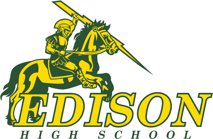 28 Collection Of Charger Mascot Clipart - Edison High School Logo (864x483)