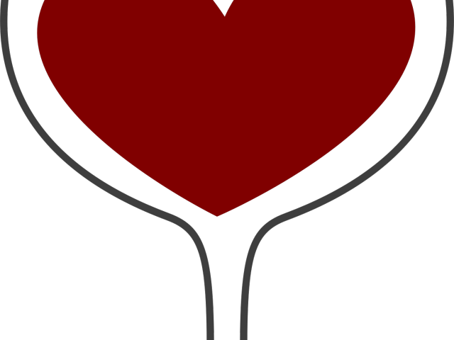 Heart Clipart Football - Wine (640x480)