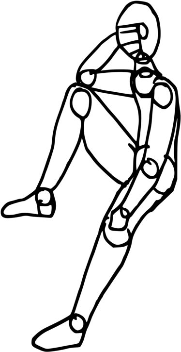 Human Figure Figure Drawing Stick Figure - Human Stick Figure Drawing (406x750)
