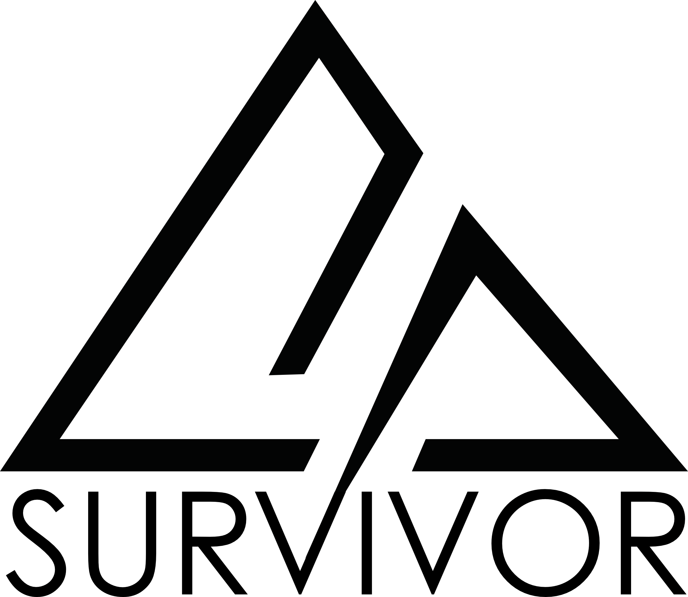 Survivormountain Individual Nuclear Bunker Space - Mount Logo Design (2357x2045)