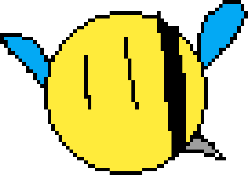 Bwumble Bee Bunker Brother - Pixel Art Circle (1200x1200)