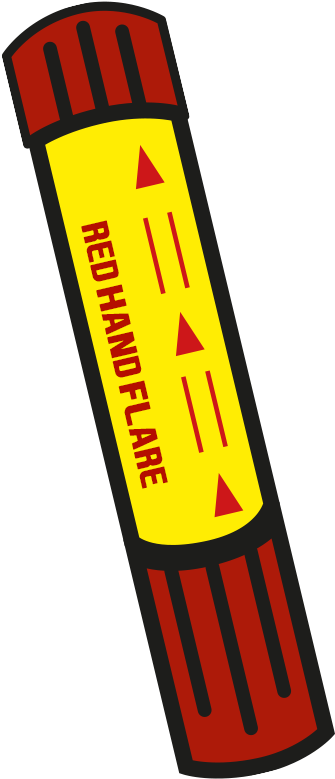 Red Hand Flare Vector - Red Hand Flare Png (492x839)