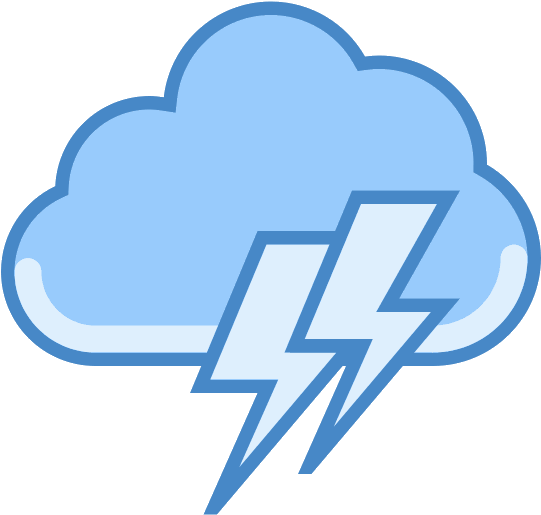 Forecasting Has Been One Of My Long Time Hobbies, And - Cloud With Lightning Icon Png (540x540)