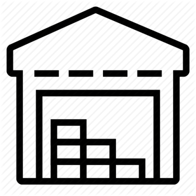 Warehouse Icon Clipart Png Images - Warehouse Icon Black And White (400x400)