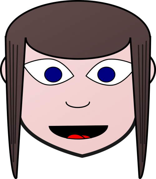 Dress-up Vector Graphics - Girl (500x573)